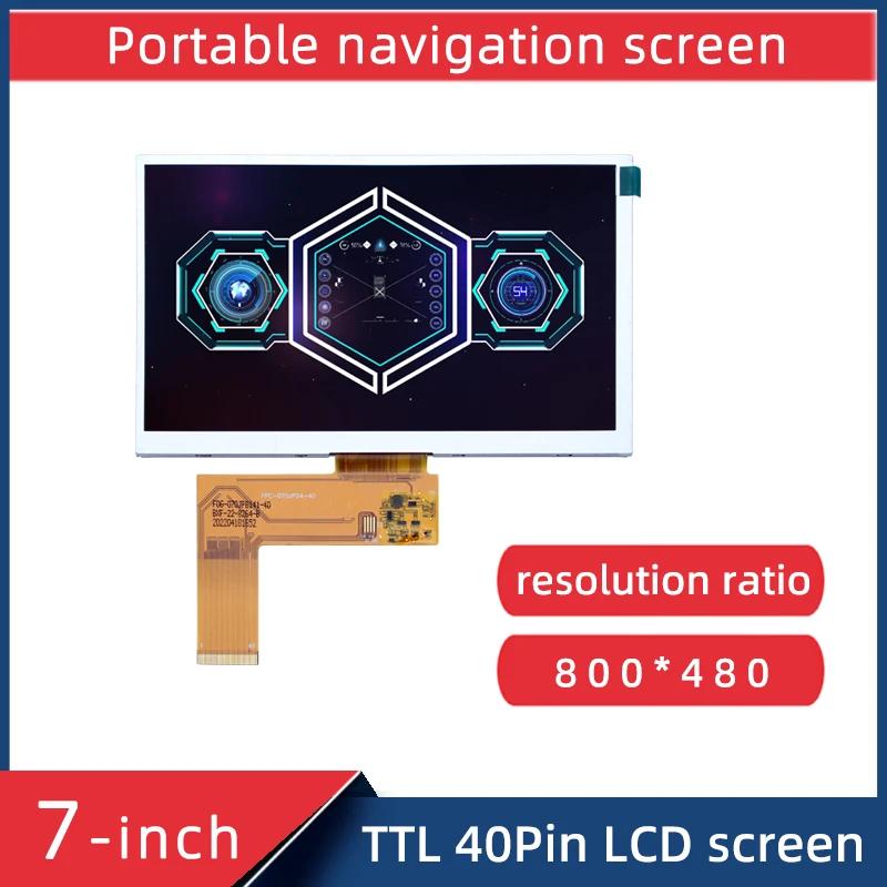     GPS ׺̼ LCD ȭ ̼ ȭ, TTL 40 , 800x480 ޸ ӽ ̽, 7 ġ